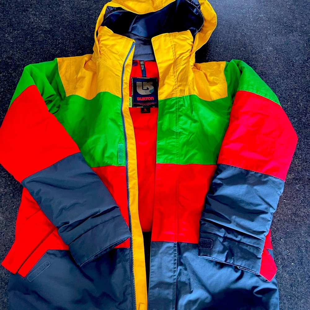 Burton Kids Multicolor winter coat - Yellow, Green, Red, Gray